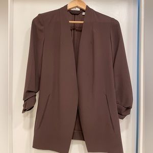 New Chocolate Babaton Power Hip Blazer - Size 4